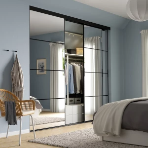 Второе фото. SKYTTA / AULI Комбинация раздвижных дверей ИКЕА