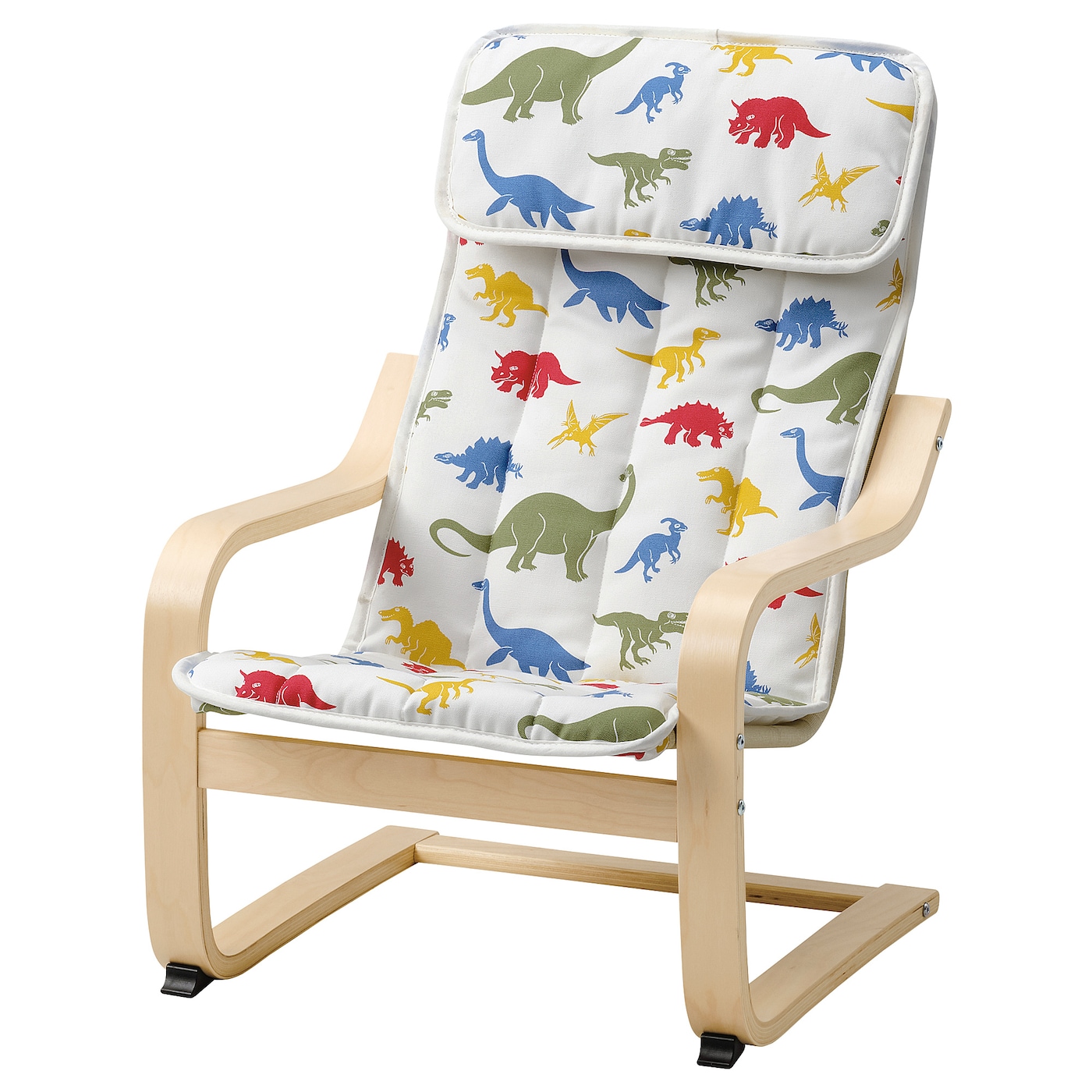 Детское кресло - IKEA POÄNG/POANG/ПОЭНГ ИКЕА, 47х56х68 см, под беленый дуб