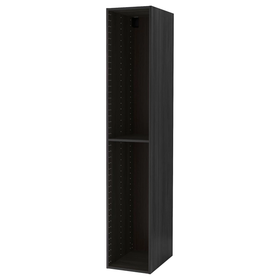 Каркас высокого шкафа - METOD IKEA/МЕТОД ИКЕА, 220х40 см, черный (изображение №1)