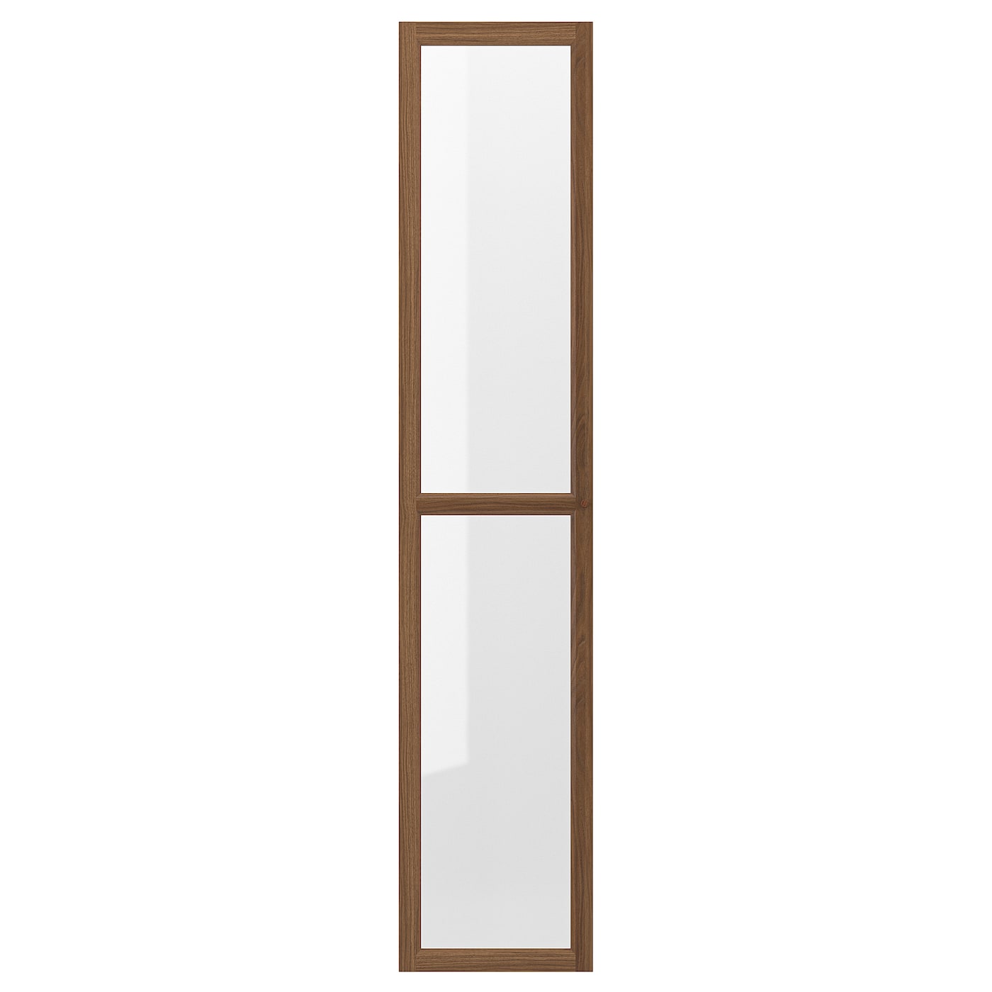 Стеклянная дверь - IKEA OXBERG/ОКСБЕРГ ИКЕА, 192х40 см, коричневый