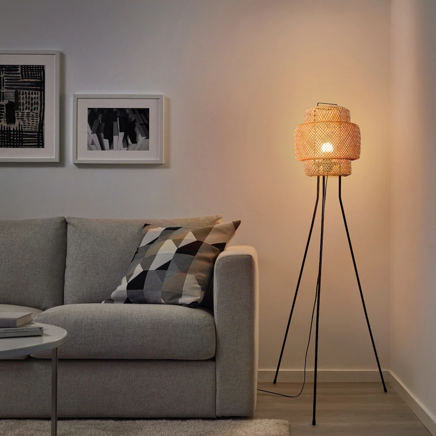 Напольные светильники - SINNERLIG IKEA/СИННЕРЛИГ ИКЕА, 127 см, бежевый (изображение №2)
