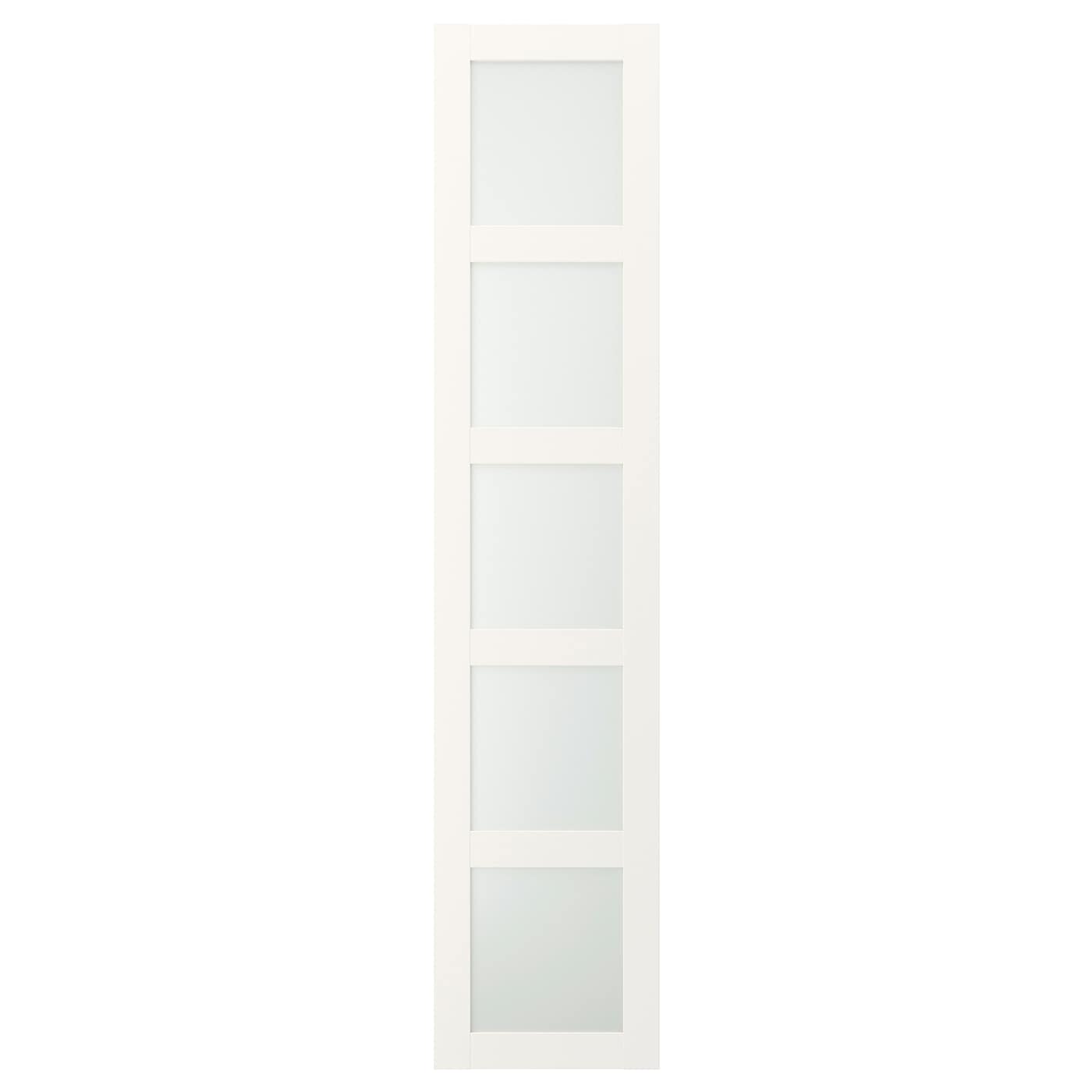 Дверь с петлями -  BERGSBO IKEA/ БЕРГСБУ ИКЕА, 229х50 см,  белый