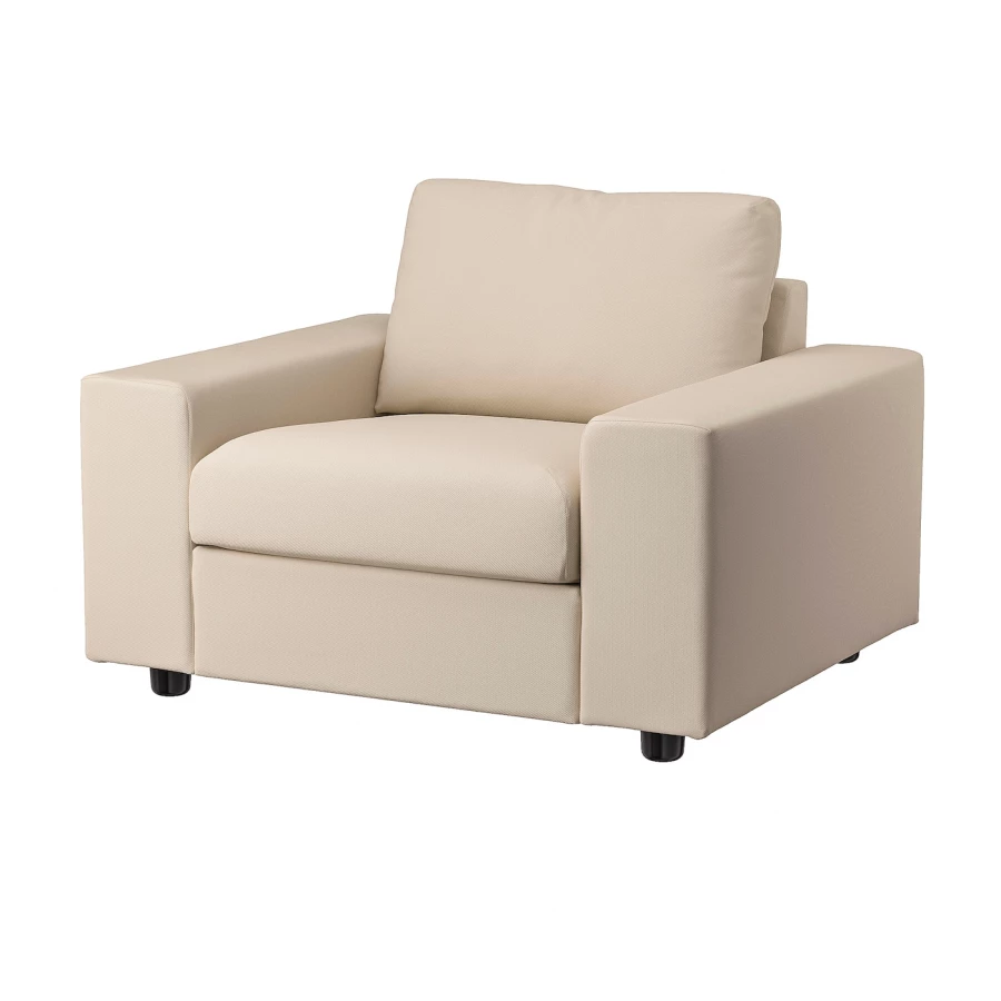 Кресло - IKEA VIMLE, 115х98х83 см, бежевый, ВИМЛЕ ИКЕА (изображение №1)