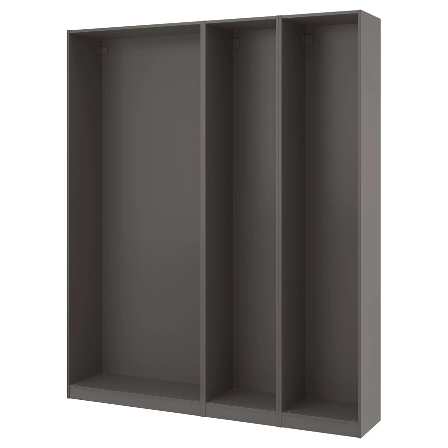 Каркас гардероба - IKEA PAX, 200x35x236 см, темно-серый ПАКС ИКЕА (изображение №1)