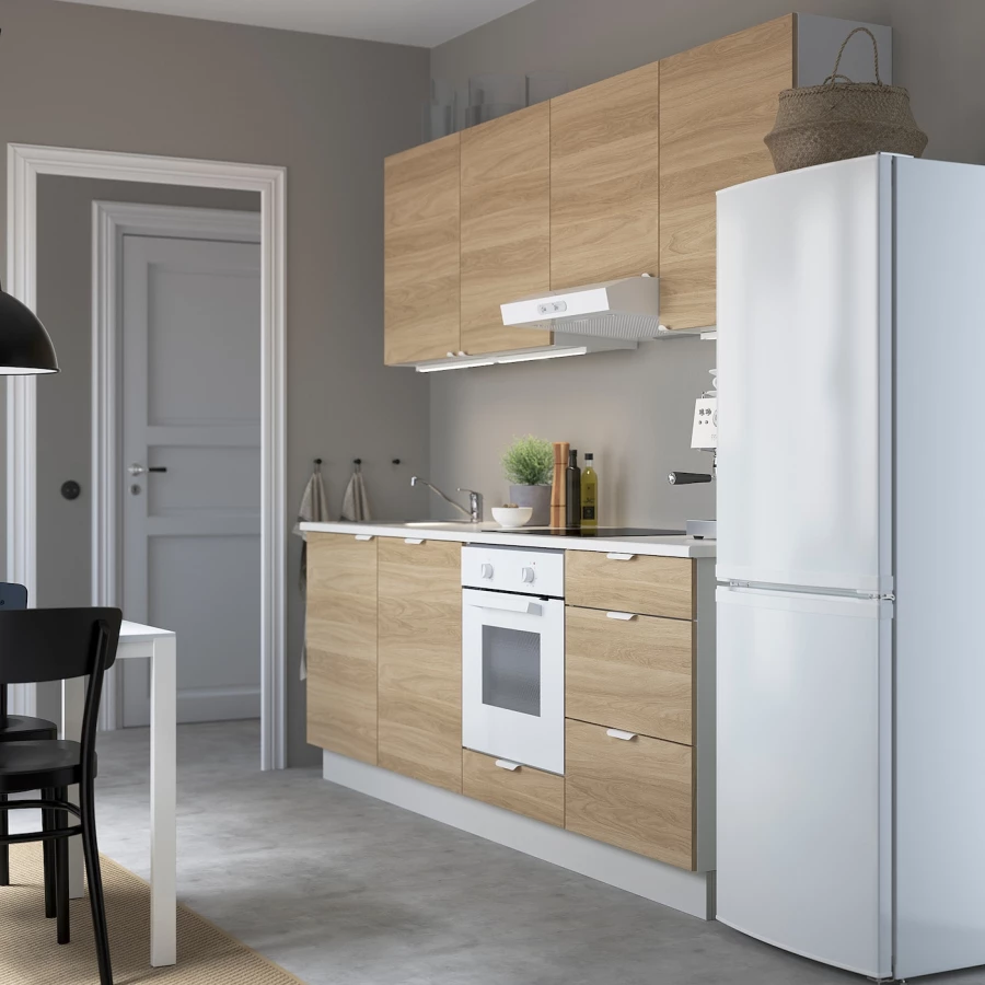 Кухня - ENHET  IKEA/ ЭНХЕТ ИКЕА, 243х222 см, белый/бежевый (изображение №3)