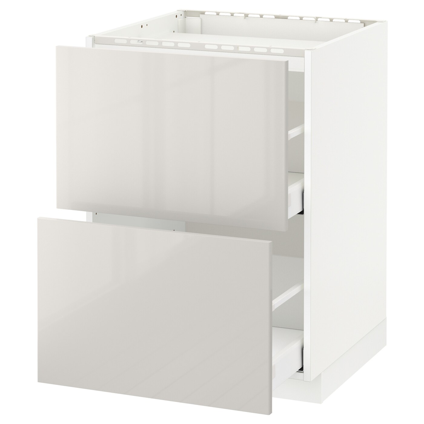 Напольный шкаф  - IKEA METOD MAXIMERA, 88x61,8x60см, белый/светло-серый, МЕТОД МАКСИМЕРА ИКЕА