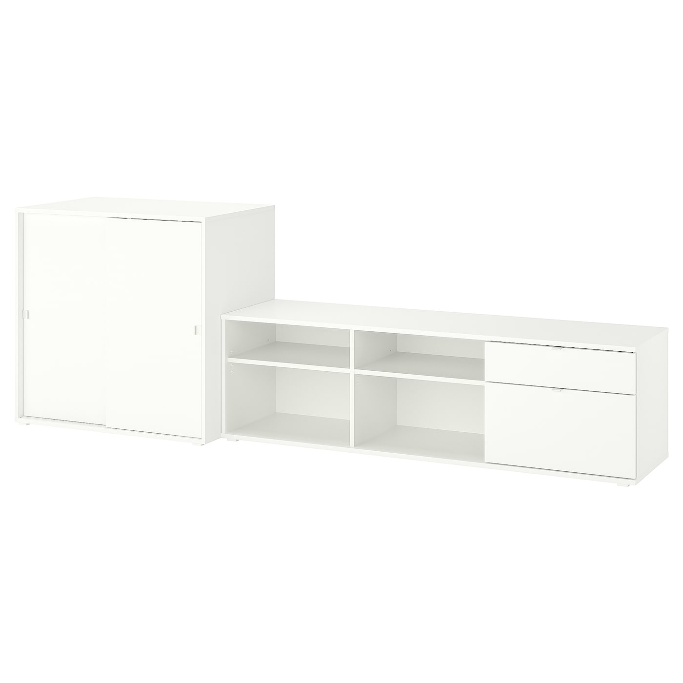 Комбинация для хранения  - VIHALS IKEA/ ВИХАЛС ИКЕА, 90х275 см, белый