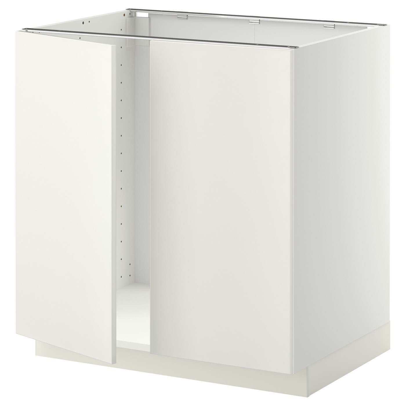 Шкаф под раковину/2 дверцы - METOD IKEA/ МЕТОД ИКЕА, 88х80  см,  белый