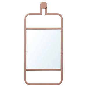Зеркало настенное - IKEA GRANVÅG/GRANVАG/ГРАНВОГ ИКЕА, 22х48 см, розовый