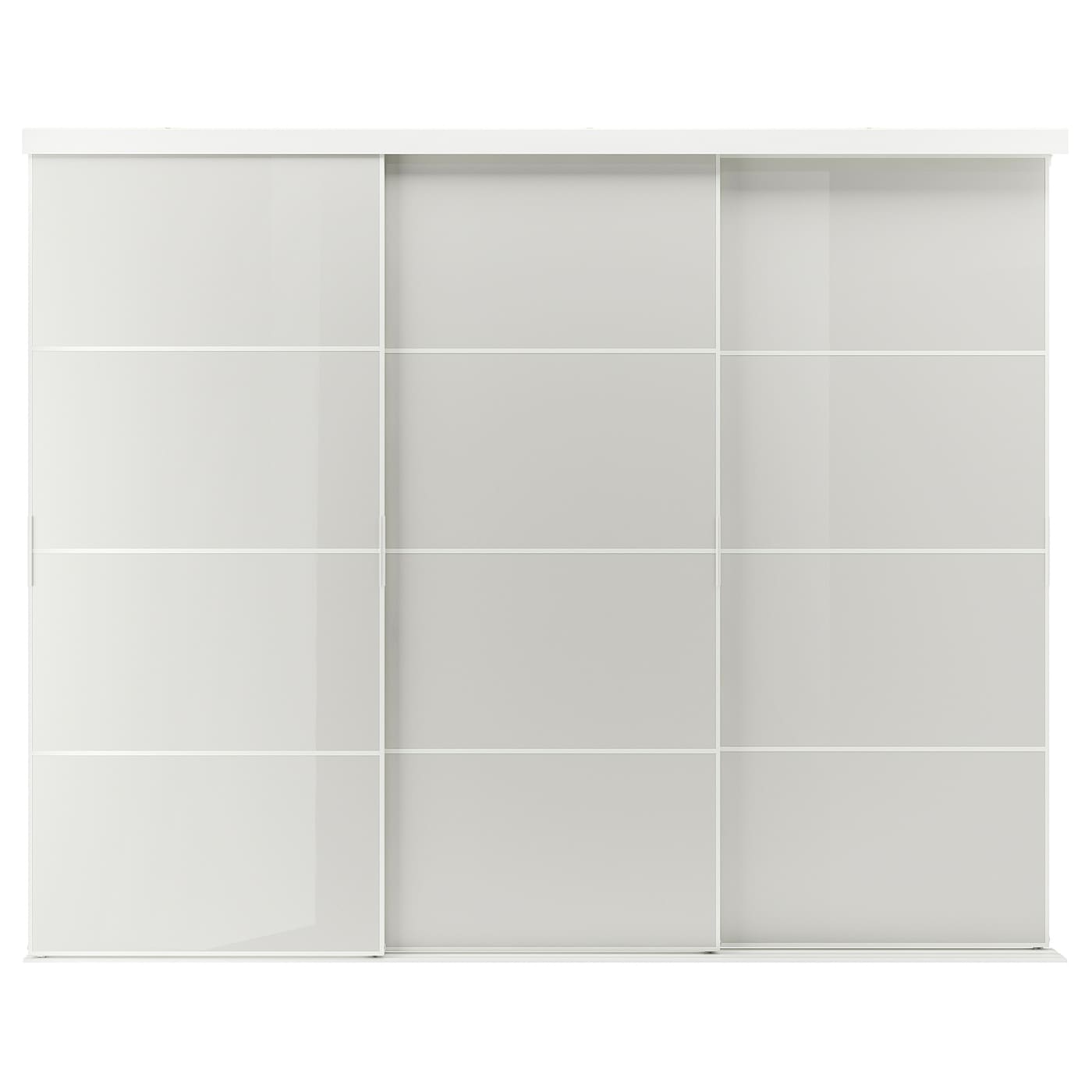 Пара рам раздвижных дверей - SKYTTA/ HOKKSUND IKEA/ СКЮТТА/ ХОККСУНД ИКЕА, 301х240 см, белый