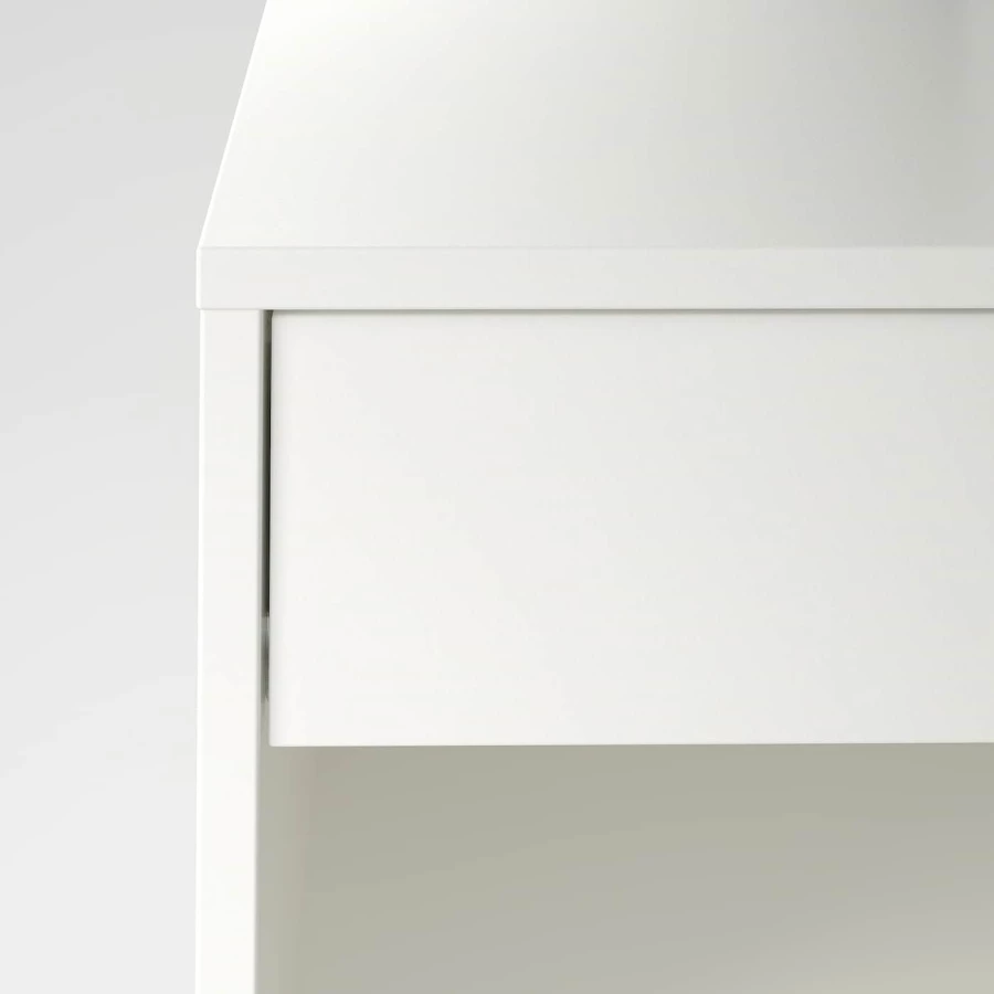 Прикроватный столик - IKEA VIKHAMMER/ВИКХАММЕР ИКЕА, 39х40х65, белый (изображение №5)