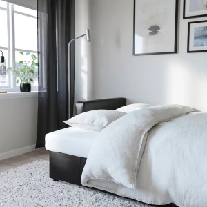 Второе фото. Диван 3-местный - IKEA FRIHETEN/ФРИХЕТЕН ИКЕА, 83х105х225 см, черный