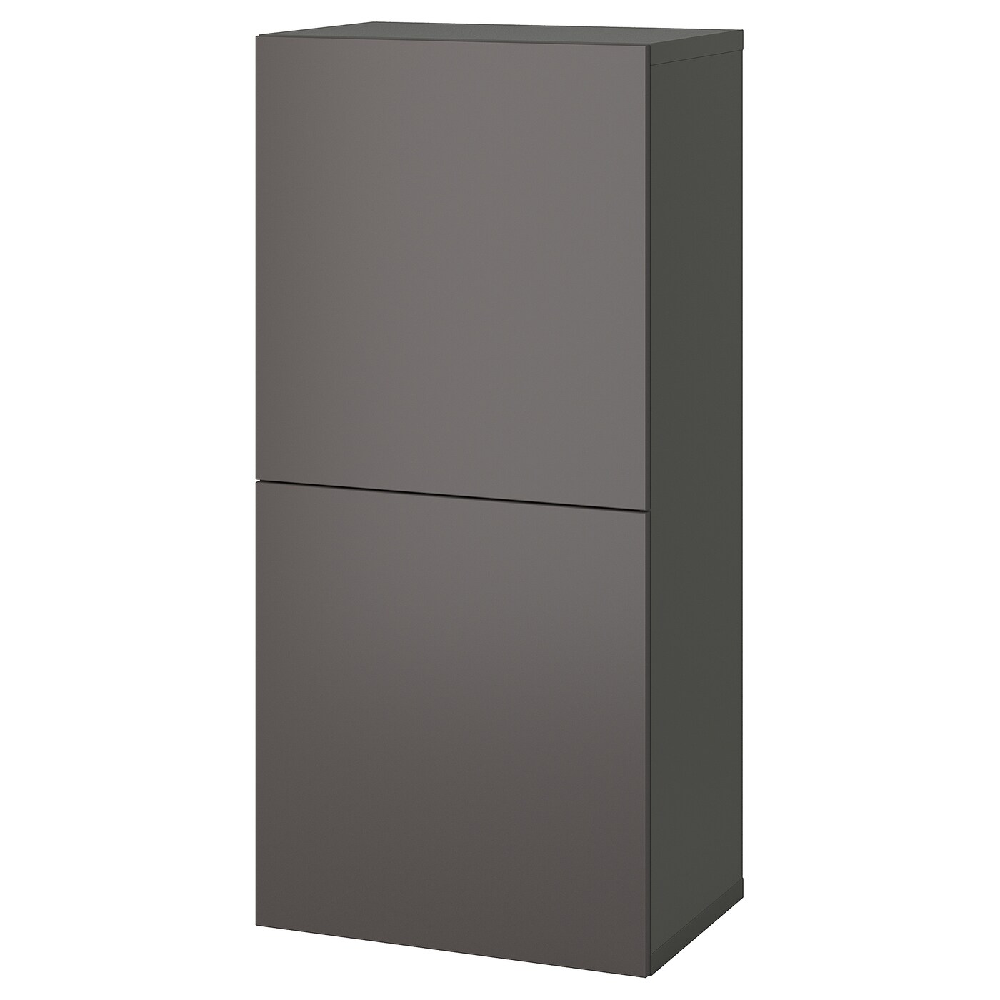 Шкаф с дверцами - BESTÅ/  BESTА IKEA/ БЕСТА/БЕСТО ИКЕА, 129х60 см, серый