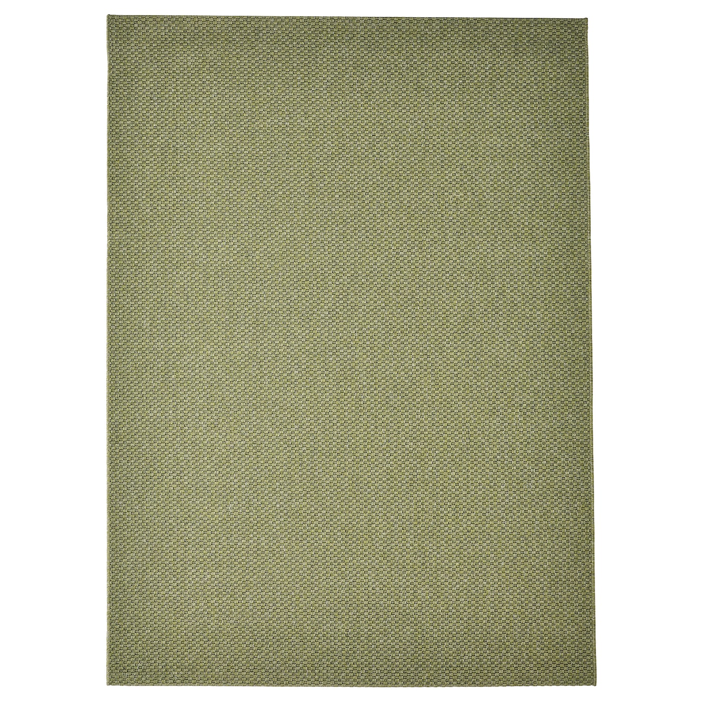 Текстильный ковер для дома и улицы - IKEA MORUM/МОРУМ ИКЕА, 230х160 см, зеленый