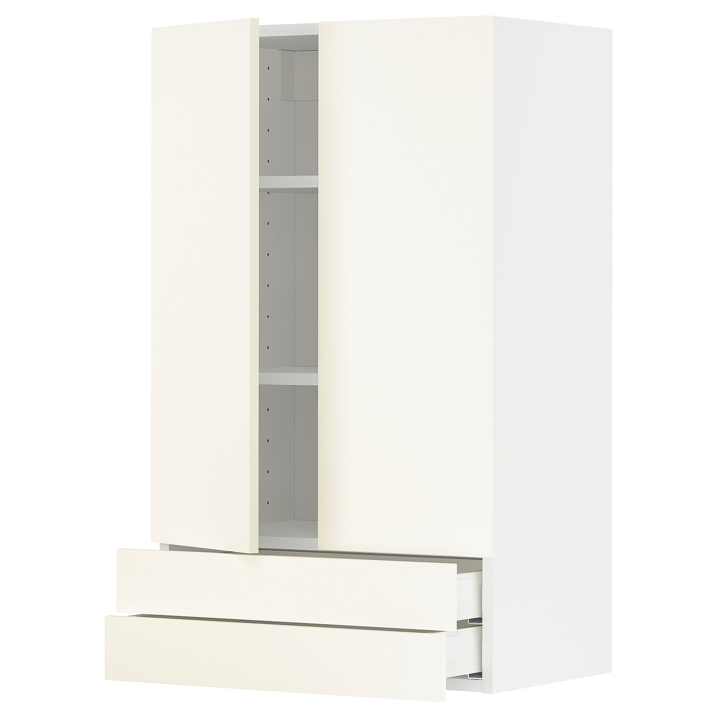 Навесной шкаф с полкой - METOD/MAXIMERA  IKEA/ МЕТОД /МАКСИМЕРА ИКЕА, 100х60 см, белый