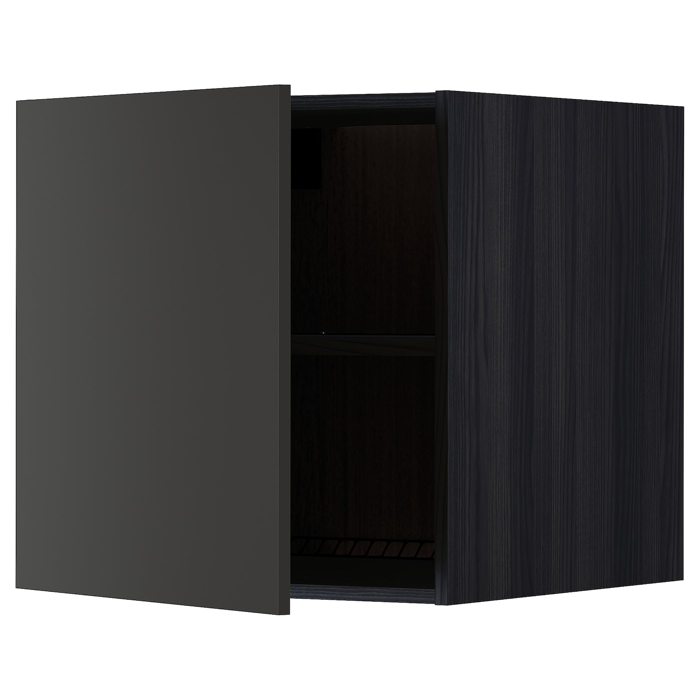 Шкаф для холодильника/морозильной камеры - METOD  IKEA/  МЕТОД ИКЕА, 60х60 см, черный