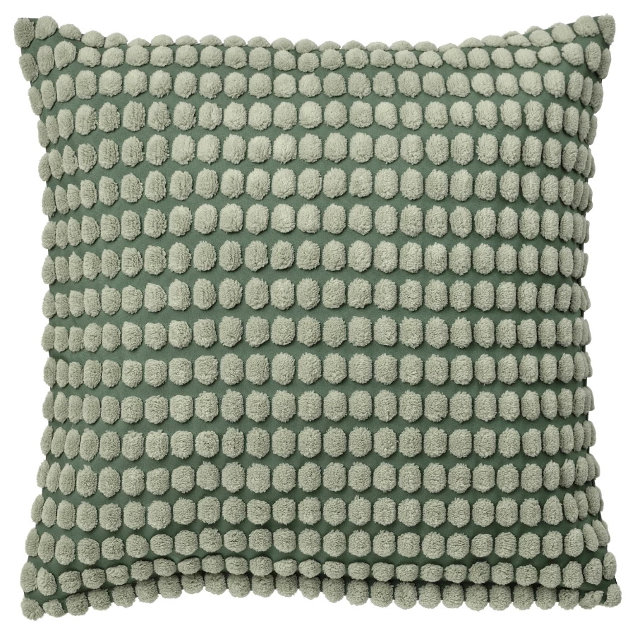 Чехол на подушку - SVARTPOPPEL  IKEA/ СВАРТПОППЕЛ ИКЕА, 50х50 см,  зеленый (изображение №1)