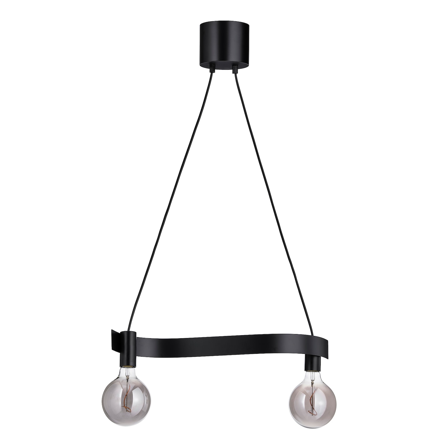 Подвесной светильник с лампочкой - ACKJA / MOLNART IKEA/АККЙЯ / МОЛЬНАРТ ИКЕА, черный