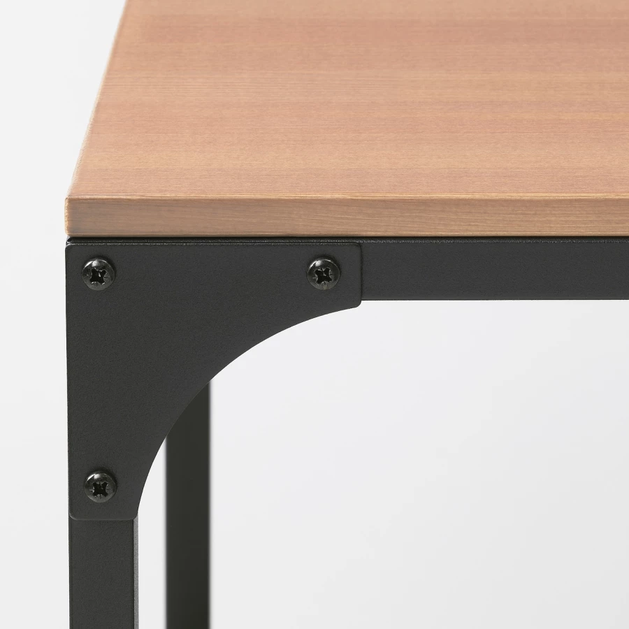 Журнальный стол - IKEA FJÄLLBO/ИКЕА ФЬЕЛЛЬБО, 46х90х46 см, черный (изображение №4)