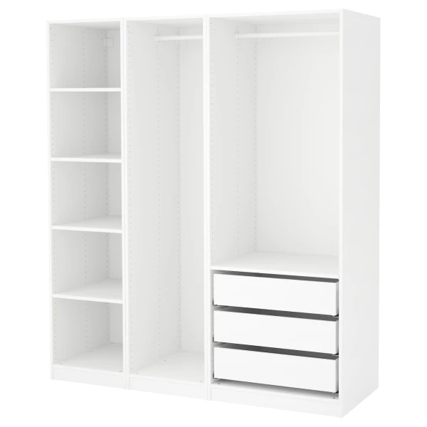 Гардероб - IKEA PAX, 175x58x201 см, белый ПАКС ИКЕА