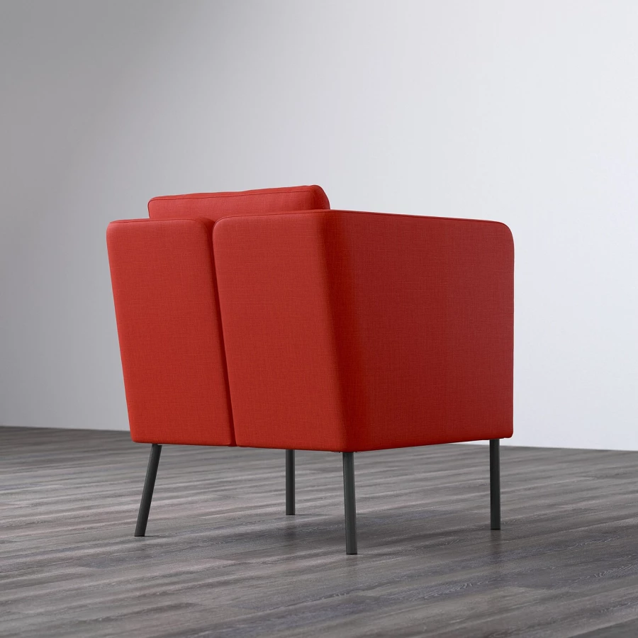 Кресло - IKEA EKERÖ/EKERO, 70х73х75 см, красный, ЭКЕРЁ ИКЕА (изображение №3)