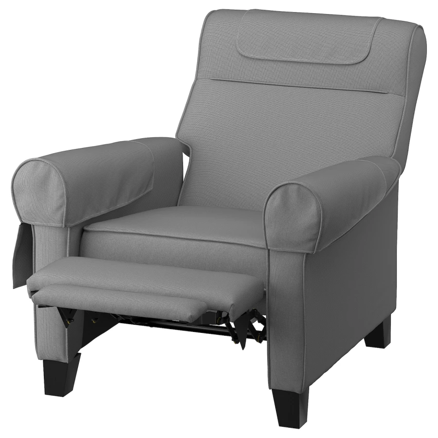 Кресло - IKEA MUREN, 85х94х97 см, серый/черный, МУРЭН ИКЕА (изображение №2)