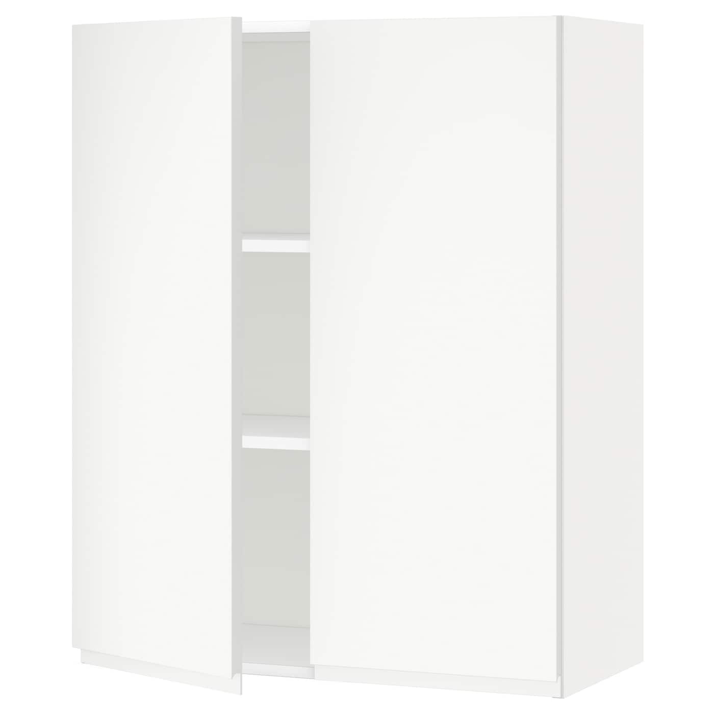 Навесной шкаф с полкой - METOD IKEA/ МЕТОД ИКЕА, 100х80 см,белый