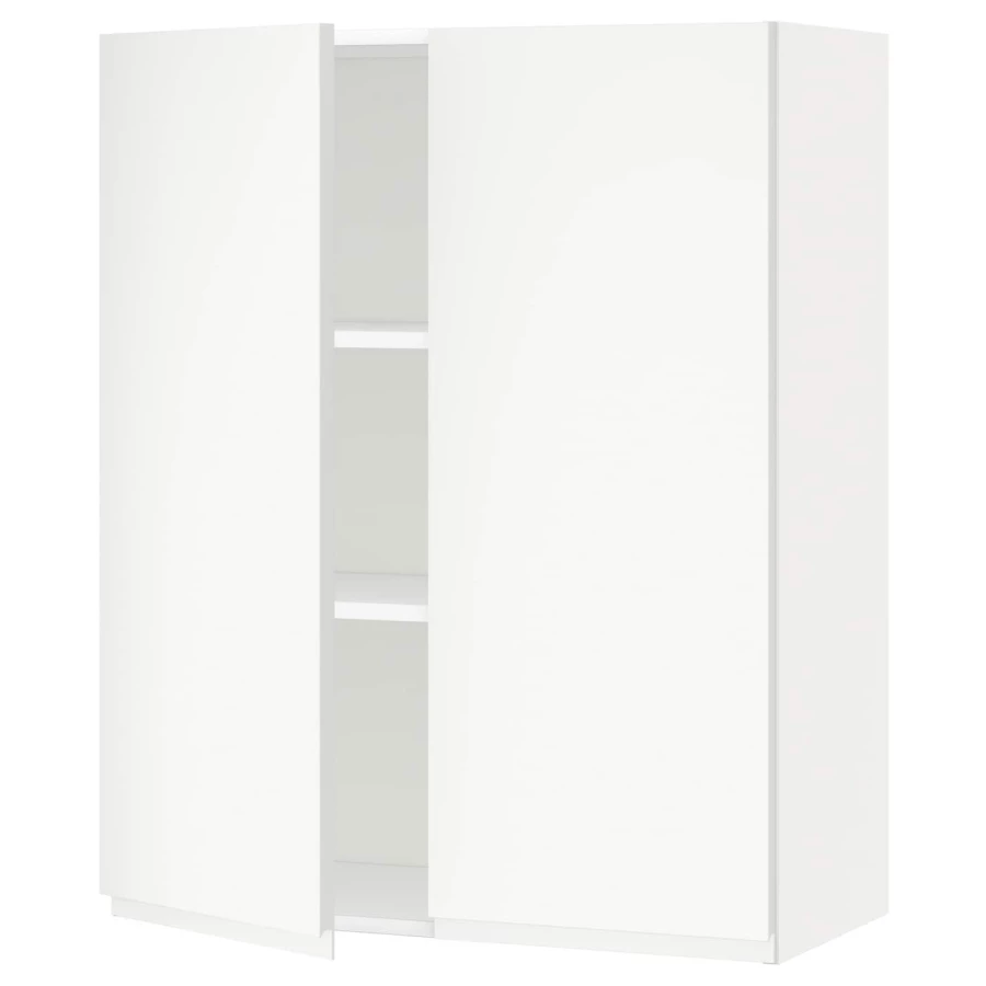Навесной шкаф с полкой - METOD IKEA/ МЕТОД ИКЕА, 100х80 см,белый (изображение №1)
