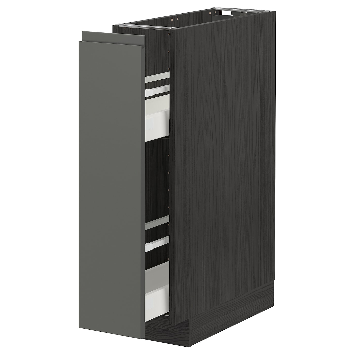 Напольный кухонный шкаф  - IKEA METOD, 88x62x20см, темно-серый, МЕТОД ИКЕА