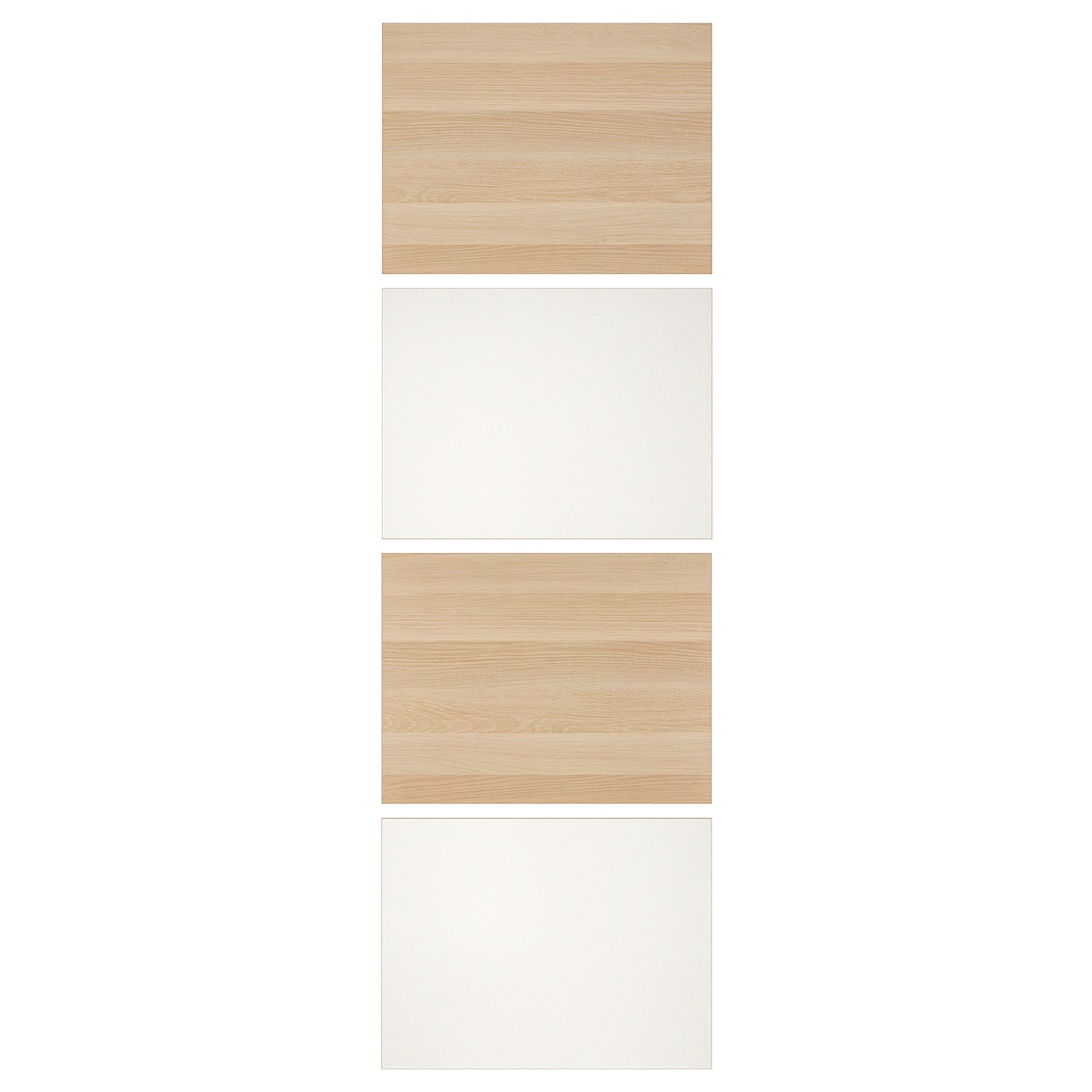 Панель для ящика - MEHAMN IKEA/ МЕХАМН ИКЕА,  75x236 см, белый/под беленый дуб