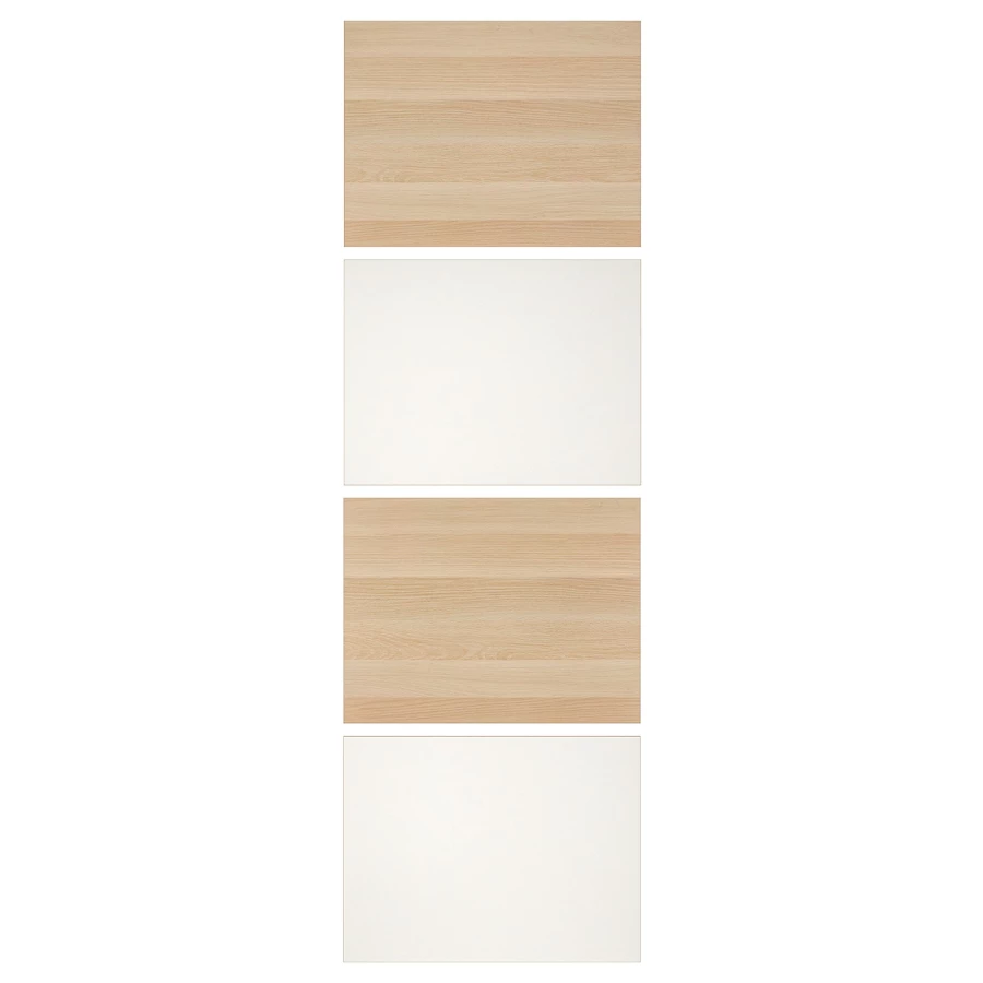 Панель для ящика - MEHAMN IKEA/ МЕХАМН ИКЕА,  75x236 см, белый/под беленый дуб (изображение №1)