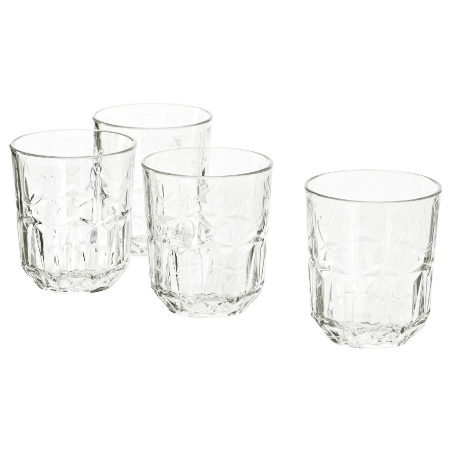 Набор стаканов, 4 шт. - IKEA SÄLLSKAPLIG/SALLSKAPLIG, 270 мл, прозрачное стекло, СЭЛЛЬСКАПЛИГ ИКЕА (изображение №1)