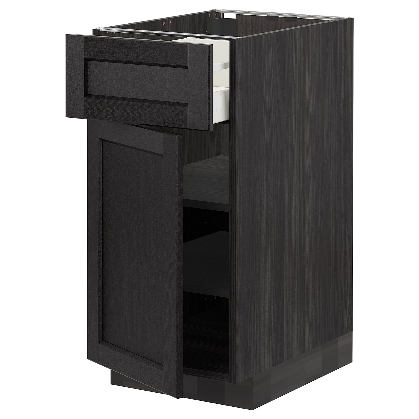Напольный шкаф - IKEA METOD MAXIMERA, 88x62x40см, черный, МЕТОД МАКСИМЕРА ИКЕА