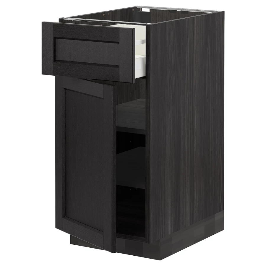 Напольный шкаф - IKEA METOD MAXIMERA, 88x62x40см, черный, МЕТОД МАКСИМЕРА ИКЕА (изображение №1)