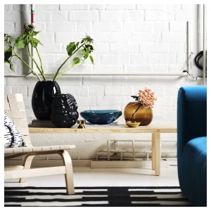 Второе фото. Ваза IKEA STOCKHOLM 2025/СТОКГОЛЬМ 2025 ИКЕА, 20 см, оранжевый