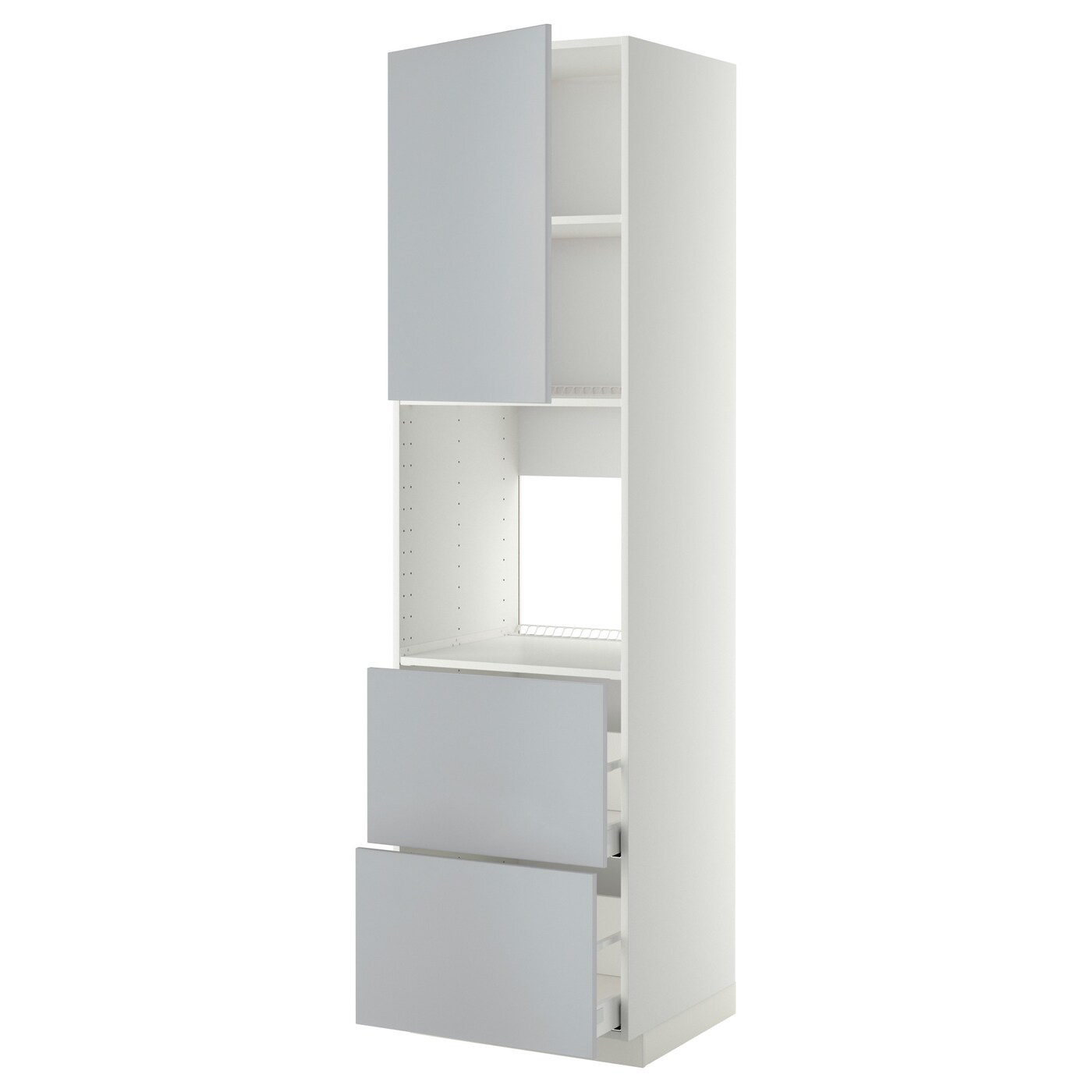 Модульный шкаф - METOD / MAXIMERA IKEA/ МЕТОД / МАКСИМЕРА ИКЕА, 228х60 см, голубой/белый