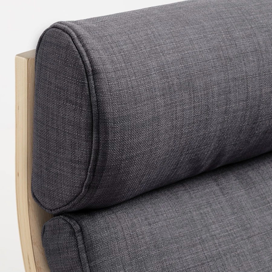 Подушка для кресла-качалки - POÄNG / POАNG  IKEA/  ПОЭНГ ИКЕА,  137х56 см,  серый (изображение №3)