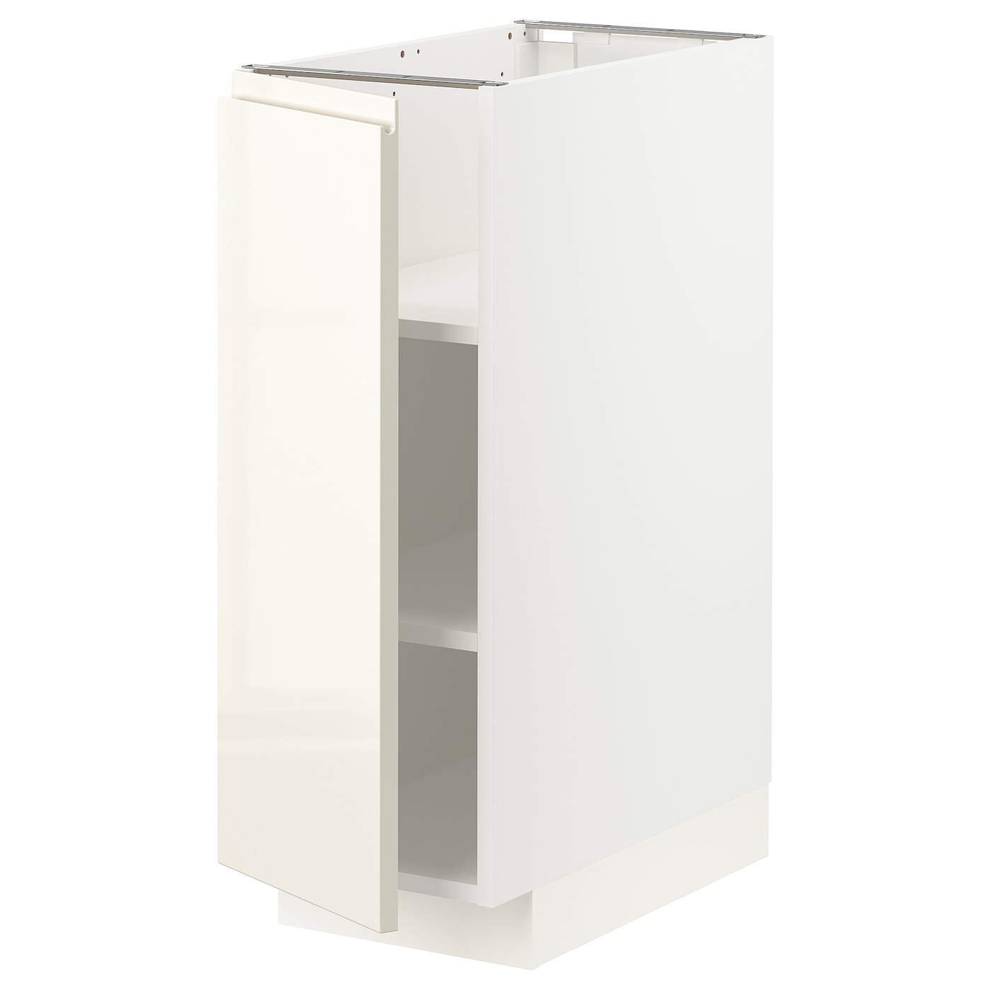 Напольный шкаф - IKEA METOD, 88x62x30см, белый/светлый ясень, МЕТОД ИКЕА