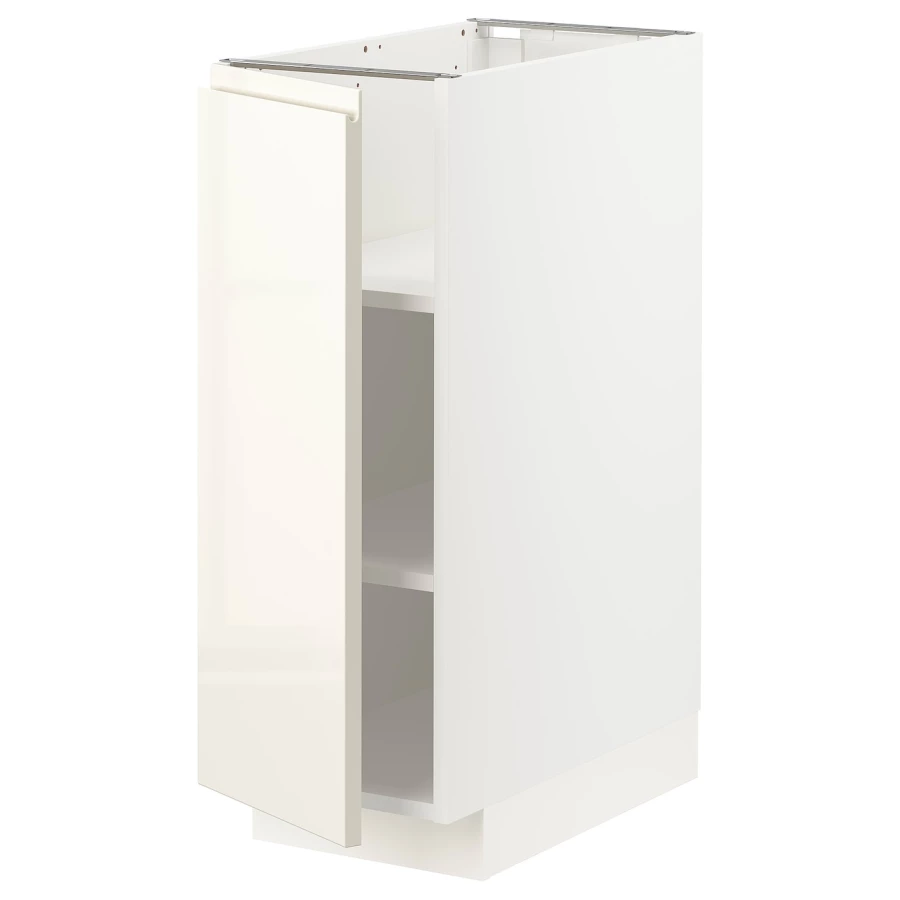 Напольный шкаф - IKEA METOD, 88x62x30см, белый/светлый ясень, МЕТОД ИКЕА (изображение №1)