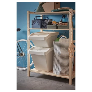 Второе фото. Стойка - IVAR IKEA/ ИВАР ИКЕА, 124х30 см, под беленый дуб