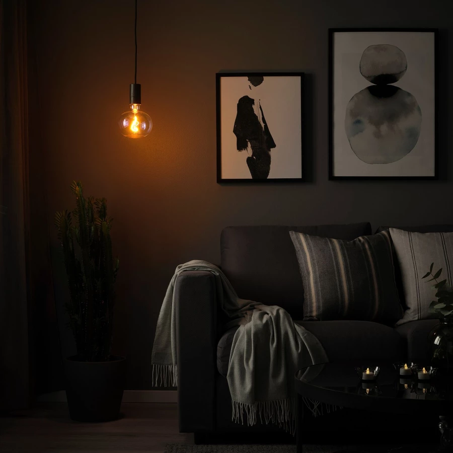 Подвесной светильник - SUNNEBY / MOLNART IKEA / СУННЕБЮ / МОЛНАРТ ИКЕА,  стекло (изображение №3)