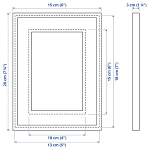 Второе фото. Рамка - IKEA RÖDALM/RODALM/РОДАЛЬМ ИКЕА, 13х18 см, светло-коричневый
