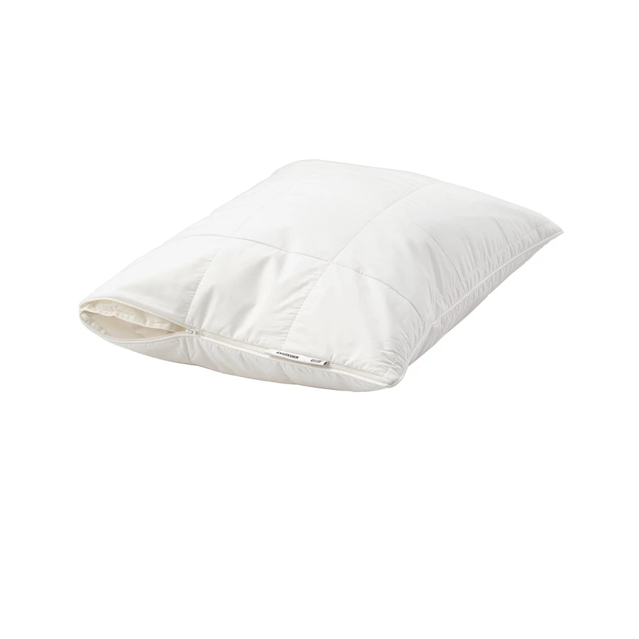 Наволочка для подушки - ÄNGSKORN / АNGSKORN IKEA/ АНГСКОРН  ИКЕА,, 50х60 см, белый (изображение №1)