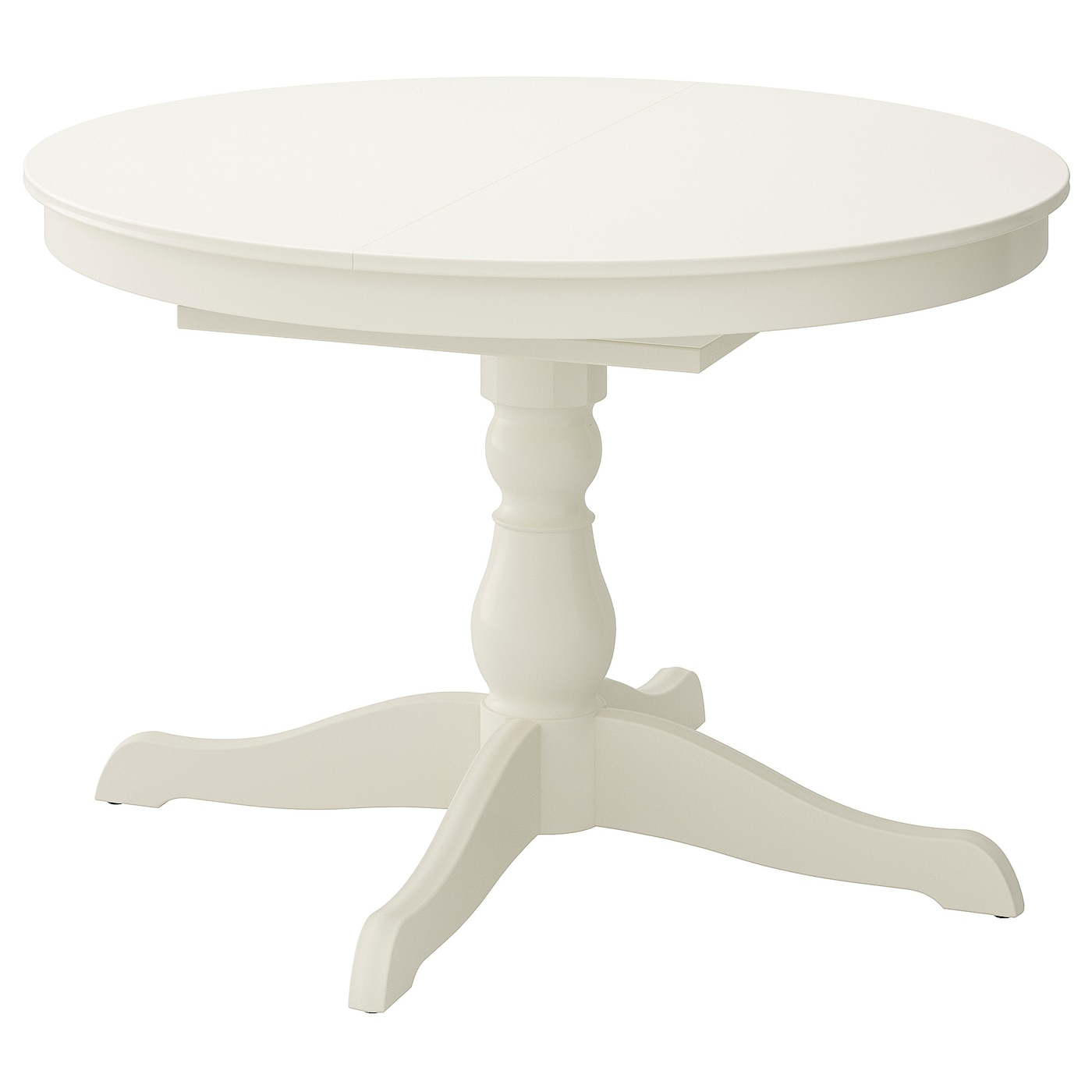Стол круглый раздвижной - IKEA INGATORP, 155/110х74 см, белый, ИНГАТОРП ИКЕА