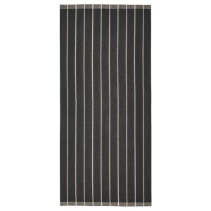 Коврик придверный безворсовый IKEA RIDSTIG/ ИКЕА РИДСТИГ, 80х180 см, черный/белый