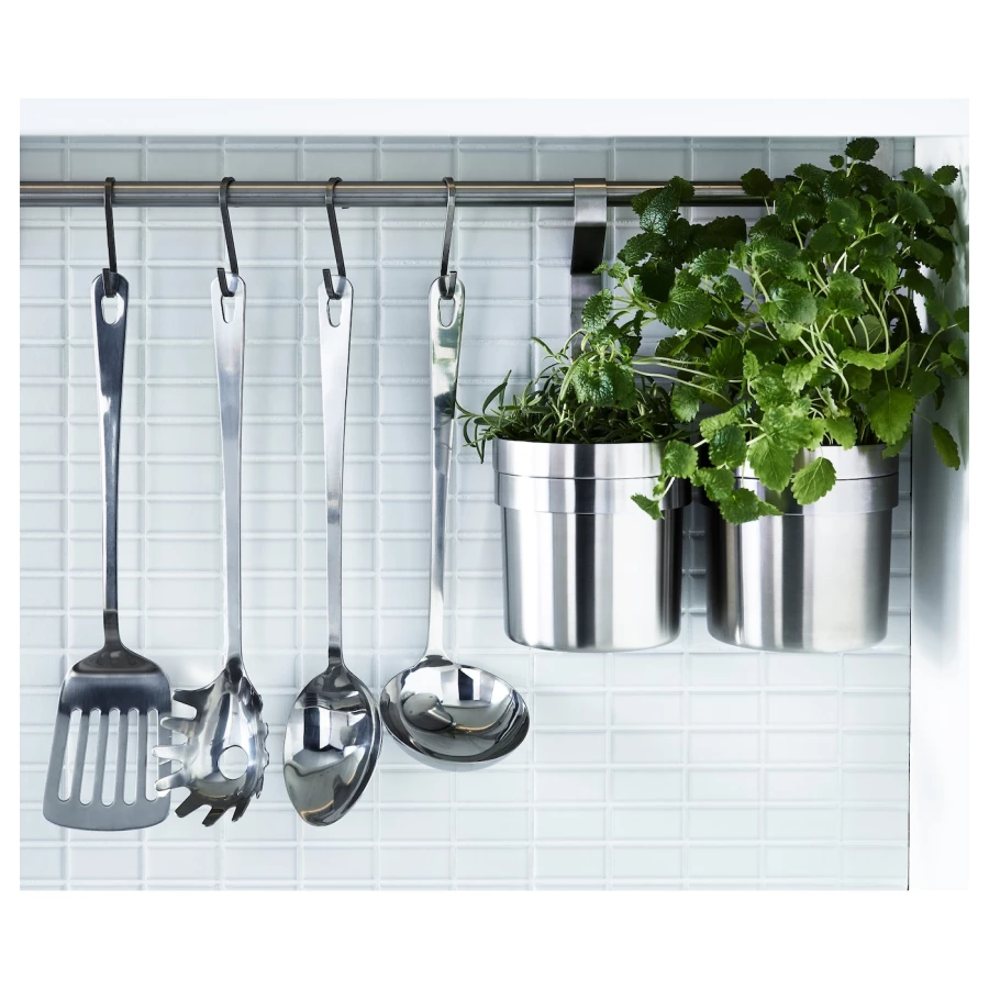 Набор кухонных принадлежностей - IKEA GRUNKA, 4 предмета, нержавеющая сталь, ГРУНКА ИКЕА (изображение №6)