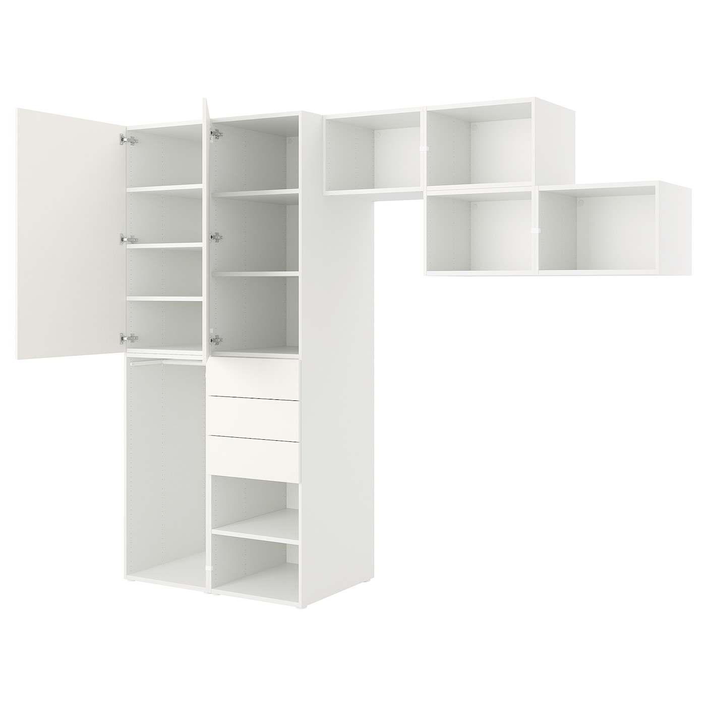 Платяной шкаф - PLATSA/IKEA/ ПЛАТСА ИКЕА,300x57x241 см, белый