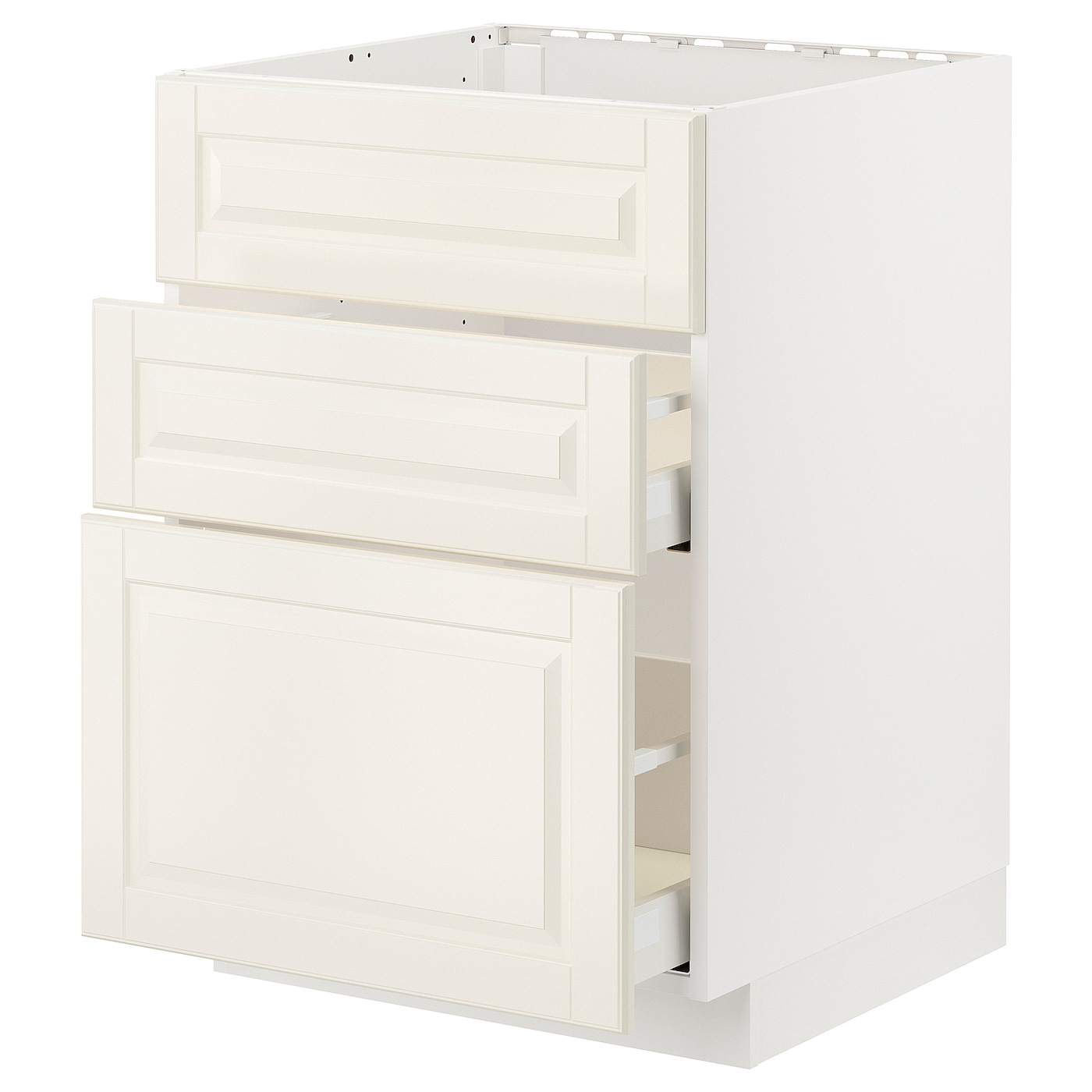 Напольный шкаф - METOD / MAXIMERA IKEA/ МЕТОД/ МАКСИМЕРА ИКЕА,  80х60 см, белый/светло-бежевый