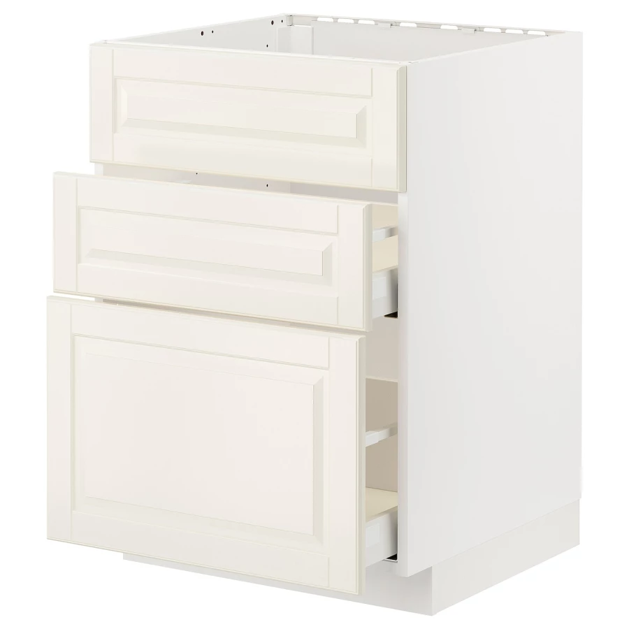 Напольный шкаф - METOD / MAXIMERA IKEA/ МЕТОД/ МАКСИМЕРА ИКЕА,  80х60 см, белый/светло-бежевый (изображение №1)