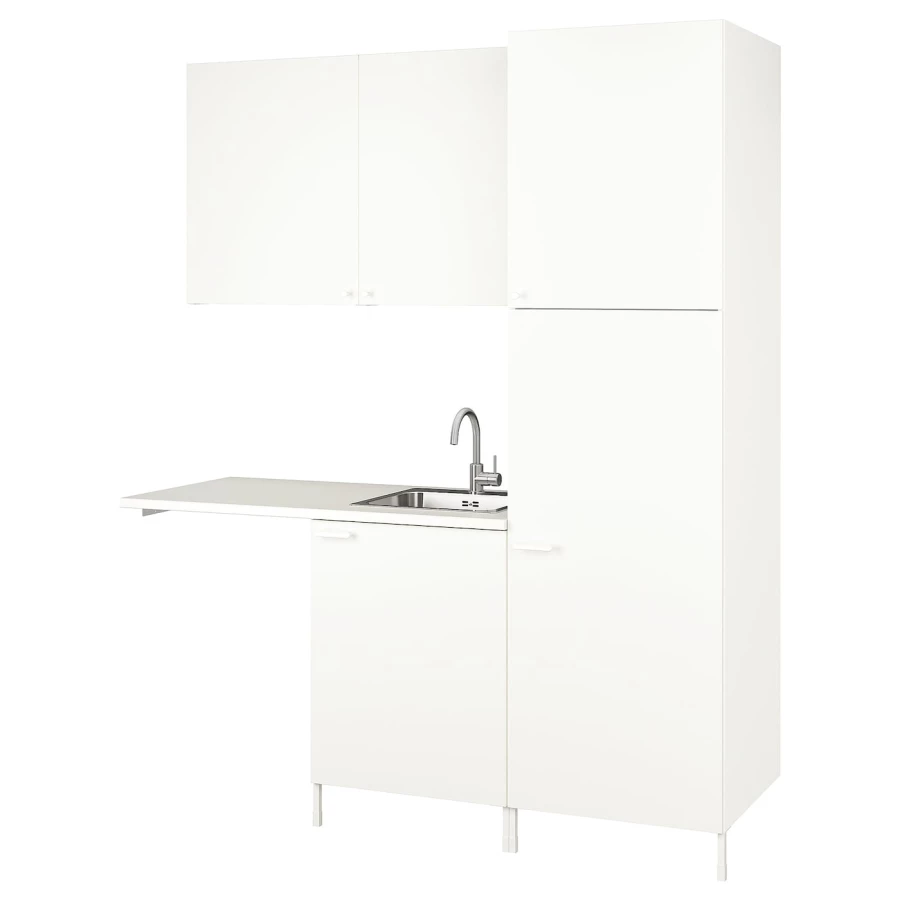 Комбинация для ванной - IKEA ENHET, 180х63.5х222.5 см, белый, ЭНХЕТ ИКЕА (изображение №1)